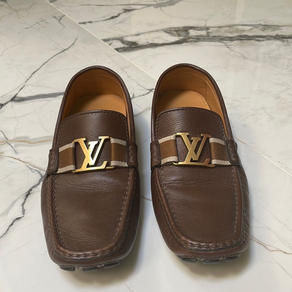 Louis Vuitton Brown /Cognac Monte Carlo Moccasins